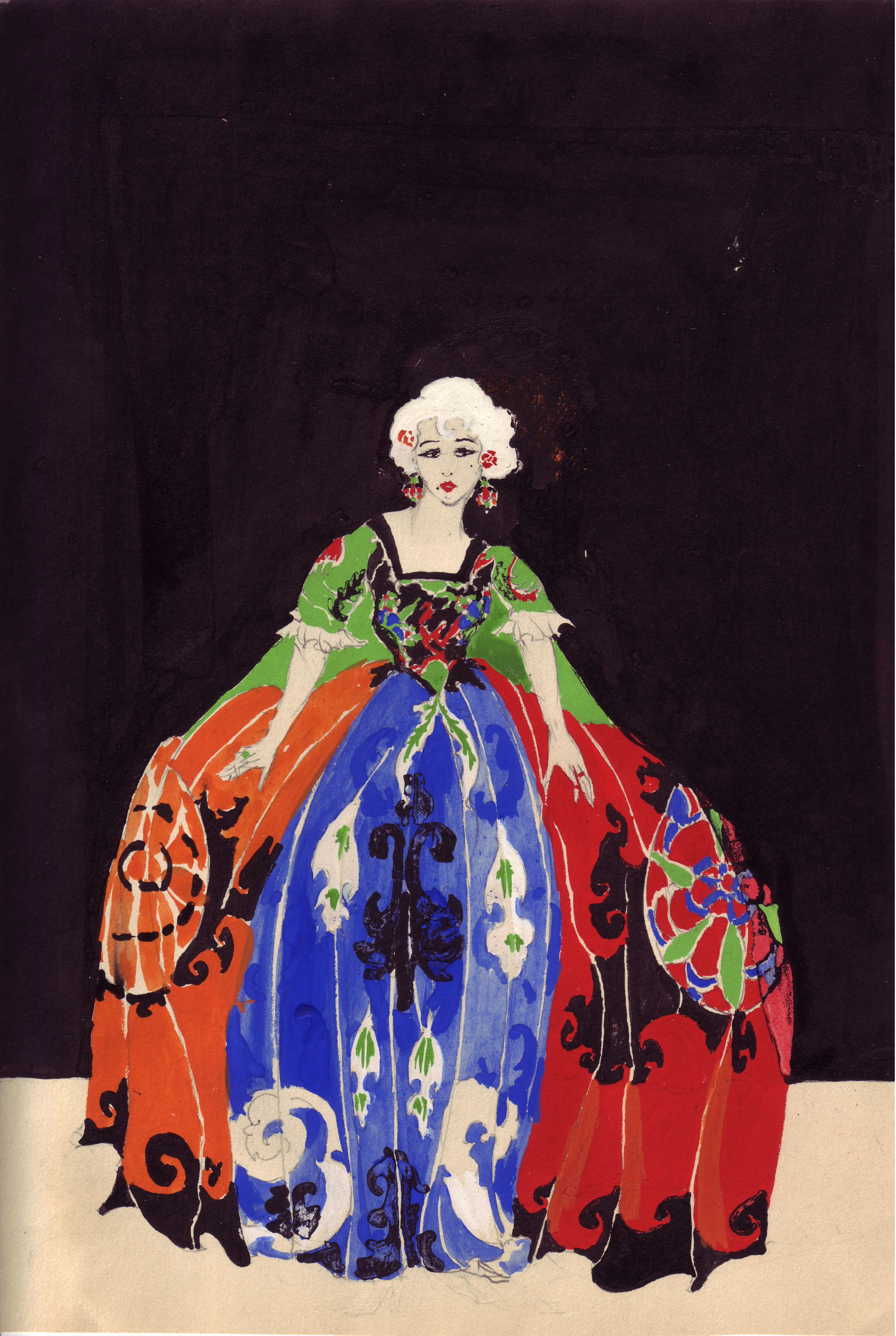 Costume design by Sir John Gielgud, c.1920s